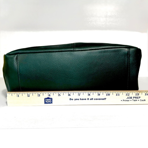 Dark Green Leather Hobo Bag/Purse/Handbag/Soft - Picture 5 of 14